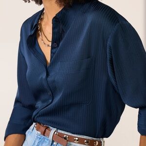 Evereve Aiden Crop Shirting Button Down Shirt